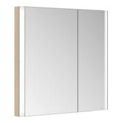 Keuco Spiegelschrank 2-türig Somaris 80x71x11,5cm, Ei he Dek., WE, asym.-2