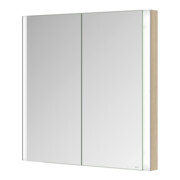 Keuco Spiegelschrank 2-türig Somaris 80x71x11,5cm, Ei hell Dekor, Wandeinbau