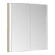 Keuco Spiegelschrank 2-türig Somaris 80x71x11,5cm, Ei hell Dekor, Wandeinbau-2