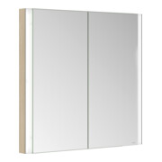 Keuco Spiegelschrank 2-türig Somaris 80x71x11,5cm, Ei hell Dekor, Wandeinbau-2