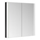 Keuco Spiegelschrank 2-türig Somaris 80x71x11,5cm, sw ma, WE, Spiegelheizung-4
