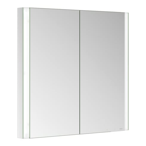 Keuco Spiegelschrank 2-türig Somaris 80x71x11,5cm, versp, WE, Spiegelheizung