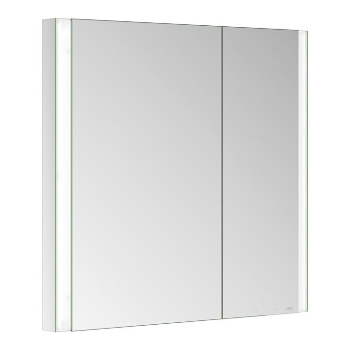 Keuco Spiegelschrank 2-türig Somaris 80x71x11,5cm, vsp, WE, asy, Spiegel-Hz.