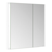 Keuco Spiegelschrank 2-türig Somaris 80x71x11,5cm, w m, WE, asy, Spiegel-Hz.-2