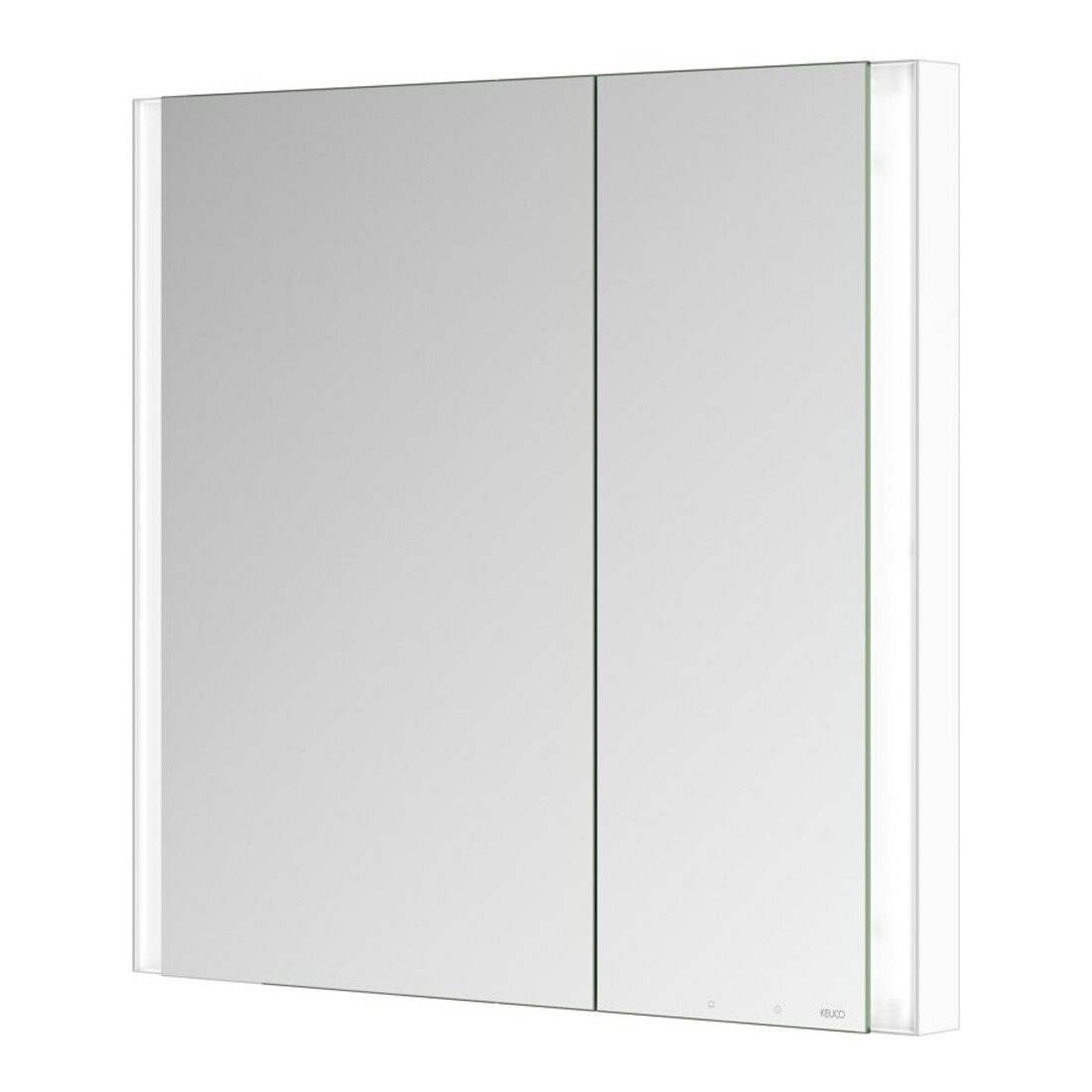 Keuco Spiegelschrank 2-türig Somaris 80x71x11,5cm, w m, WE, asy, Spiegel-Hz.