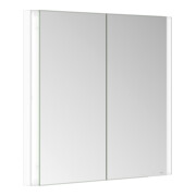 Keuco Spiegelschrank 2-türig Somaris 80x71x11,5cm, we. ma, WE, Spiegelheizung