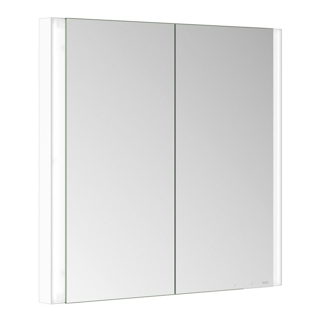 Keuco Spiegelschrank 2-türig Somaris 80x71x11,5cm, we. ma, WE, Spiegelheizung