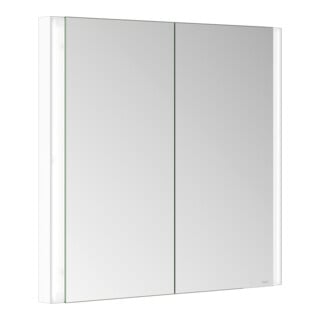 Keuco Spiegelschrank 2-türig Somaris 80x71x11,5cm, weiß matt, Wandeinbau