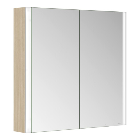 Keuco Spiegelschrank 2-türig Somaris 80x71x12,7cm, E h D, Vorbau, Spiegel-Hz.