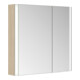 Keuco Spiegelschrank 2-türig Somaris 80x71x12,7cm, E h D, WV, Hz, asym.-1