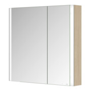 Keuco Spiegelschrank 2-türig Somaris 80x71x12,7cm, Ei he Dek., Vorbau, asym.-2