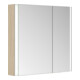 Keuco Spiegelschrank 2-türig Somaris 80x71x12,7cm, Ei he Dek., Vorbau, asym.-4