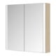Keuco Spiegelschrank 2-türig Somaris 80x71x12,7cm, Ei hell Dekor, Wandvorbau-2