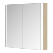 Keuco Spiegelschrank 2-türig Somaris 80x71x12,7cm, Ei hell Dekor, Wandvorbau-2