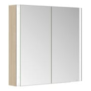 Keuco Spiegelschrank 2-türig Somaris 80x71x12,7cm, Ei hell Dekor, Wandvorbau-5
