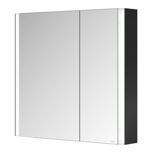 Keuco Spiegelschrank 2-türig Somaris 80x71x12,7cm, s m, WV, Hz, asym.