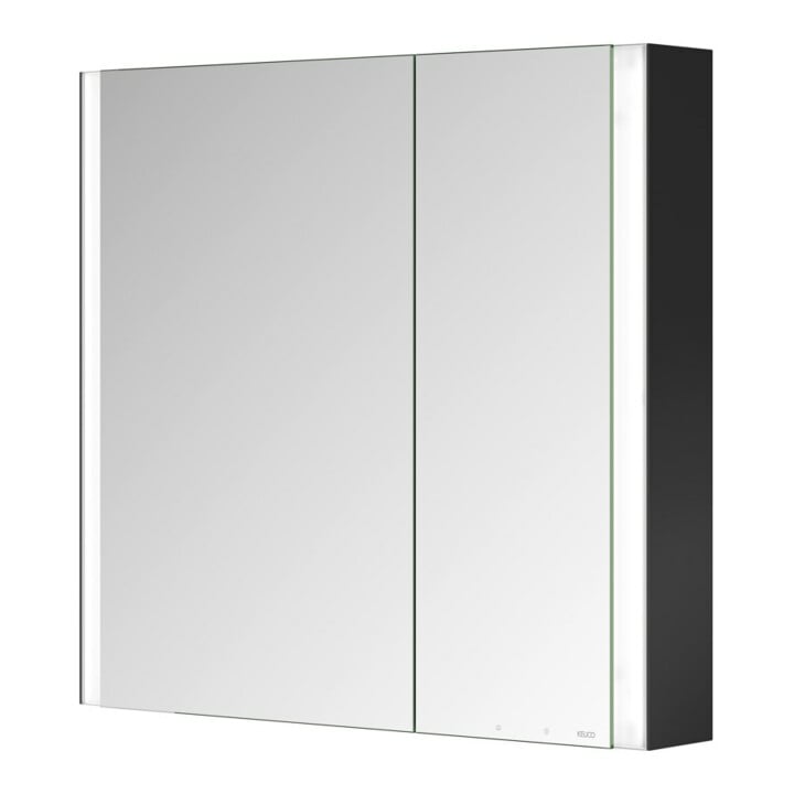 Keuco Spiegelschrank 2-türig Somaris 80x71x12,7cm, s m, WV, Hz, asym.