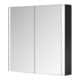 Keuco Spiegelschrank 2-türig Somaris 80x71x12,7cm, schwarz matt, Wandvorbau-5