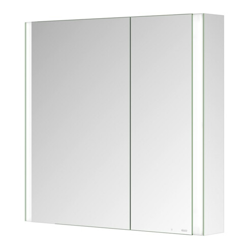 Keuco Spiegelschrank 2-türig Somaris 80x71x12,7cm, versp, Vorbau, asym.