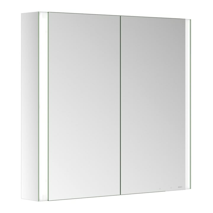 Keuco Spiegelschrank 2-türig Somaris 80x71x12,7cm, versp, Vorbau, Spiegel-Hz.