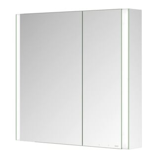 Keuco Spiegelschrank 2-türig Somaris 80x71x12,7cm, vsp, WV, Hz, asym.