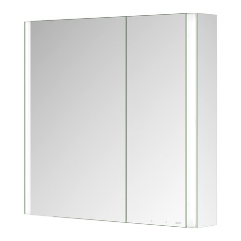 Keuco Spiegelschrank 2-türig Somaris 80x71x12,7cm, vsp, WV, Hz, asym.