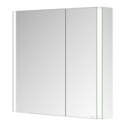 Keuco Spiegelschrank 2-türig Somaris 80x71x12,7cm, vsp, WV, Hz, asym.