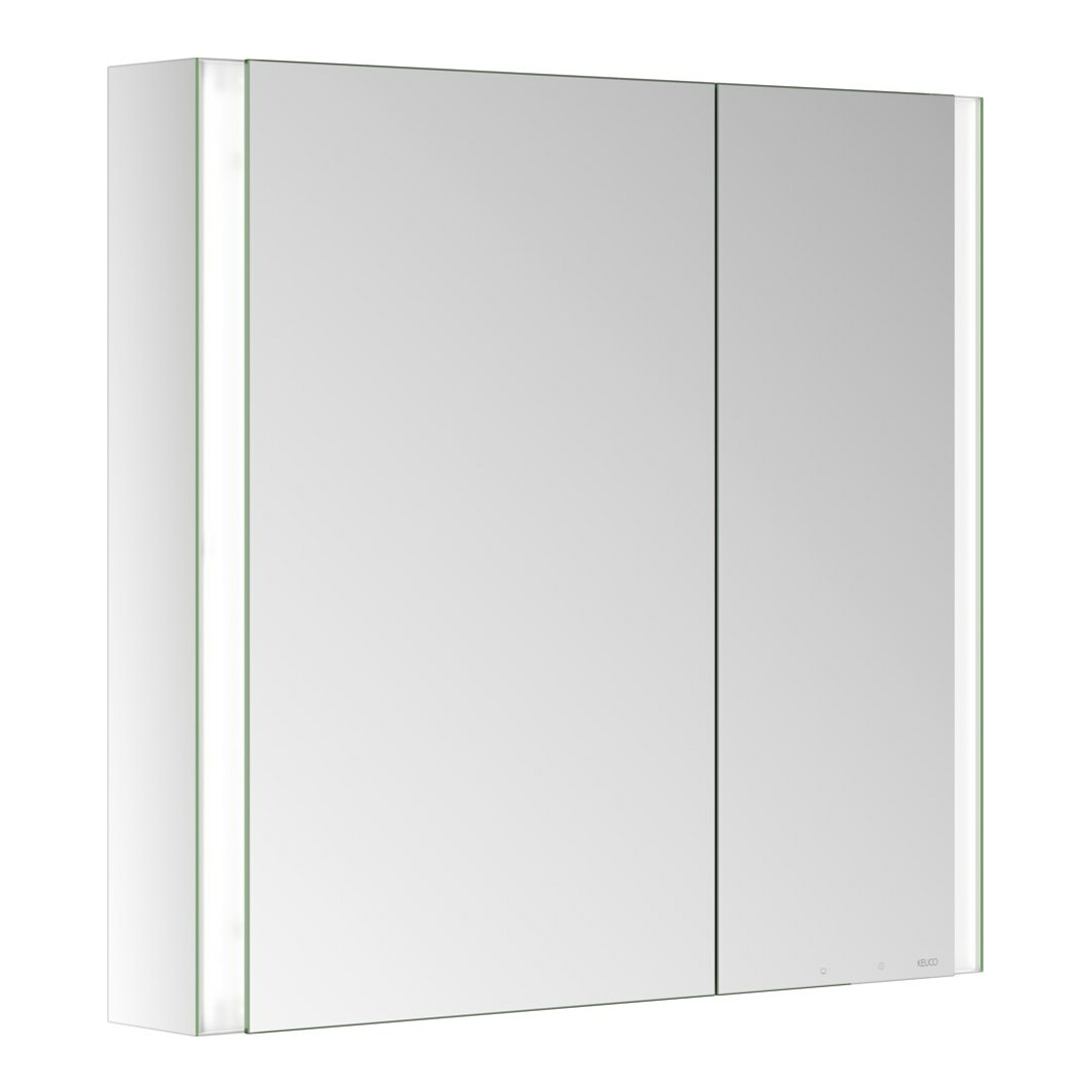 Keuco Spiegelschrank 2-türig Somaris 80x71x12,7cm, vsp, WV, Hz, asym.