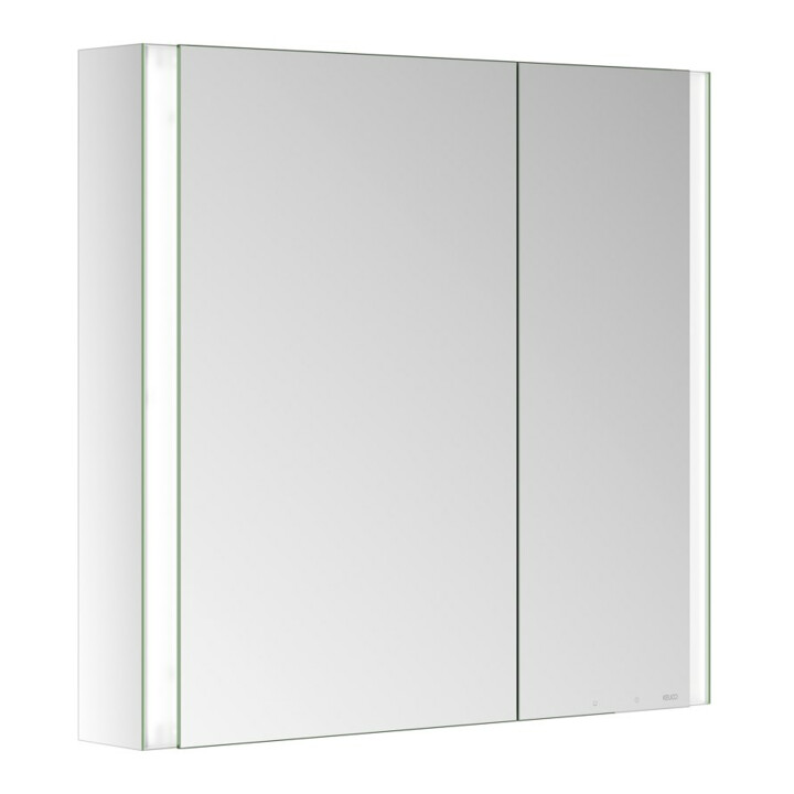Keuco Spiegelschrank 2-türig Somaris 80x71x12,7cm, vsp, WV, Hz, asym.
