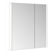 Keuco Spiegelschrank 2-türig Somaris 80x71x12,7cm, w m, WV, Hz, asym.-4