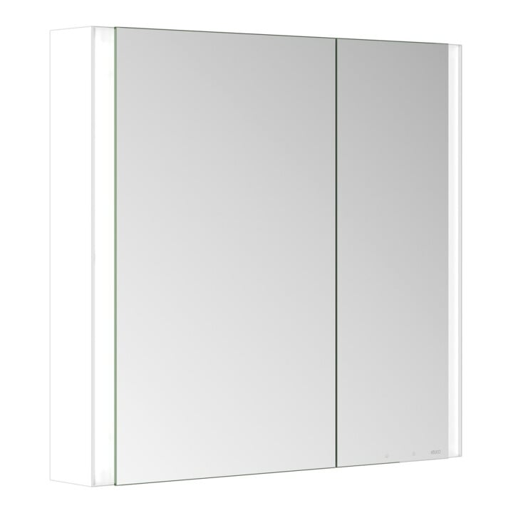 Keuco Spiegelschrank 2-türig Somaris 80x71x12,7cm, w m, WV, Hz, asym.