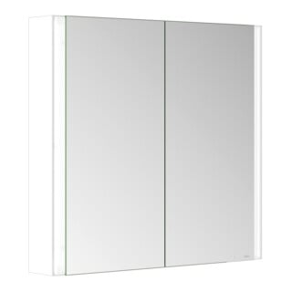 Keuco Spiegelschrank 2-türig Somaris 80x71x12,7cm, weiß matt, Wandvorbau