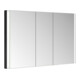 Keuco Spiegelschrank 3-türig Somaris 120x71x11,5cm, Wandeinbau, schwarz matt-2