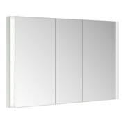 Keuco Spiegelschrank 3-türig Somaris 120x71x11,5cm, Wandeinbau, verspiegelt