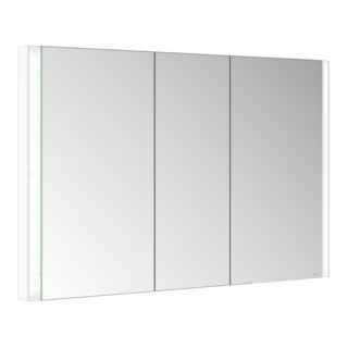 Keuco Spiegelschrank 3-türig Somaris 120x71x11,5cm, Wandeinbau, weiß matt