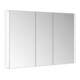 Keuco Spiegelschrank 3-türig Somaris 120x71x11,5cm, Wandeinbau, weiß matt-1