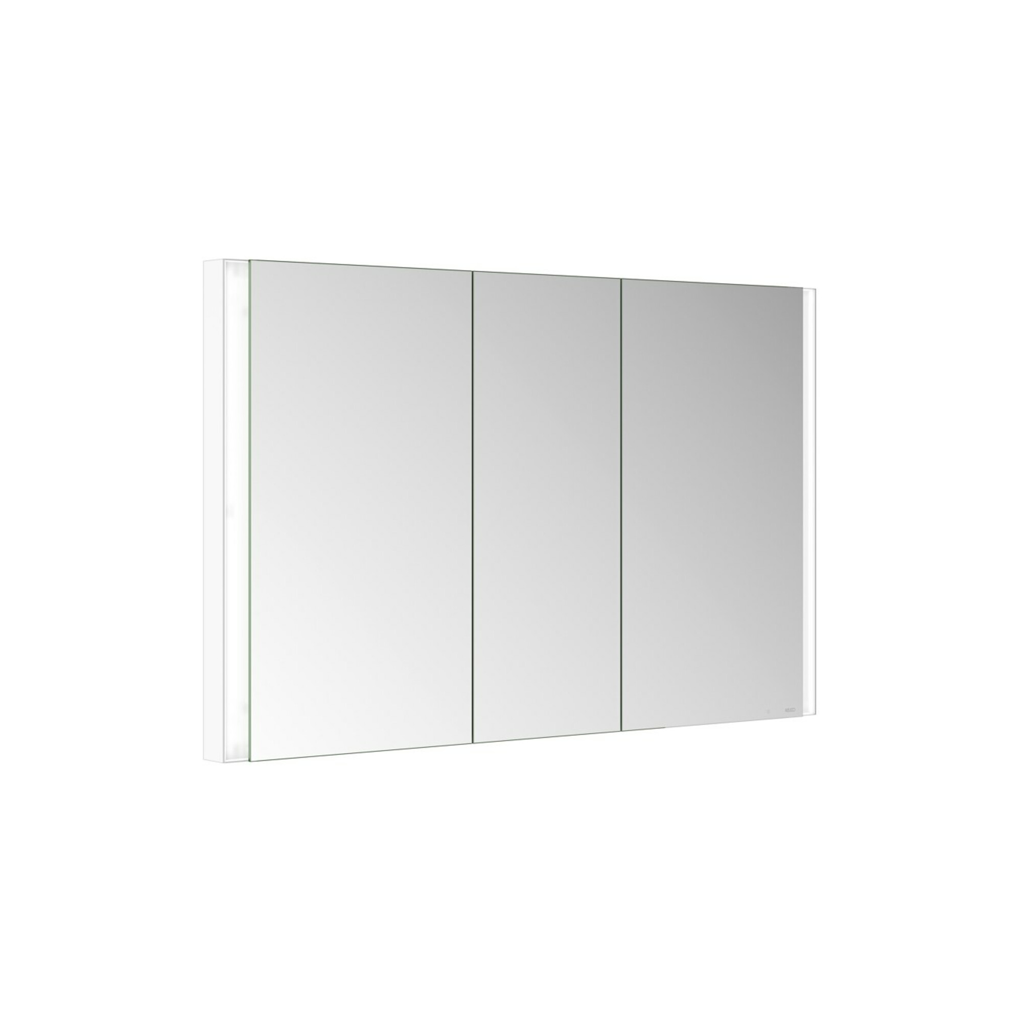 Keuco Spiegelschrank 3-türig Somaris 120x71x11,5cm, Wandeinbau, weiß matt