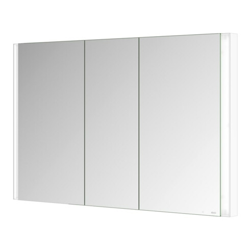 Keuco Spiegelschrank 3-türig Somaris 120x71x11,5cm, Wandeinbau, weiß matt