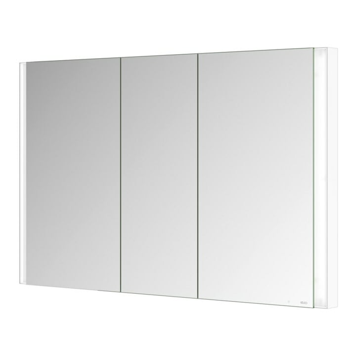 Keuco Spiegelschrank 3-türig Somaris 120x71x11,5cm, Wandeinbau, weiß matt