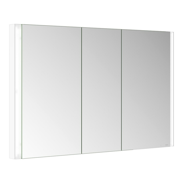 Keuco Spiegelschrank 3-türig Somaris 120x71x11,5cm, Wandeinbau, weiß matt