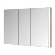 Keuco Spiegelschrank 3-türig Somaris 120x71x11,5cm, WE, Eiche hell Dekor-4