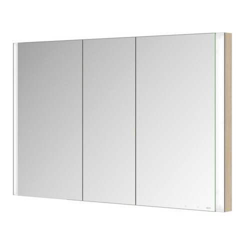 Keuco Spiegelschrank 3-türig Somaris 120x71x11,5cm, WE, Hz, Ei he Dek.