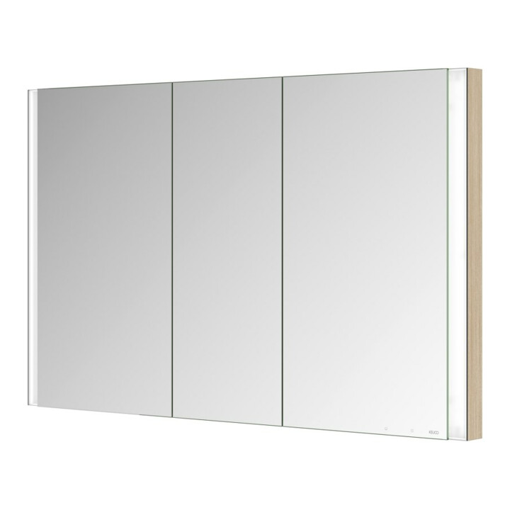 Keuco Spiegelschrank 3-türig Somaris 120x71x11,5cm, WE, Hz, Ei he Dek.