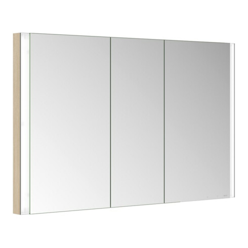 Keuco Spiegelschrank 3-türig Somaris 120x71x11,5cm, WE, Hz, Ei he Dek.