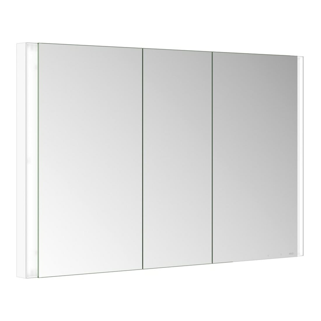 Keuco Spiegelschrank 3-türig Somaris 120x71x11,5cm, WE, Spiegel-Hz., we. matt