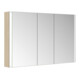 Keuco Spiegelschrank 3-türig Somaris 120x71x12,7cm, Vorbau, Eiche hell Dekor-1
