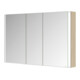 Keuco Spiegelschrank 3-türig Somaris 120x71x12,7cm, Vorbau, Eiche hell Dekor-2