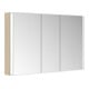 Keuco Spiegelschrank 3-türig Somaris 120x71x12,7cm, Vorbau, Eiche hell Dekor-4