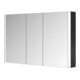 Keuco Spiegelschrank 3-türig Somaris 120x71x12,7cm, Wandvorbau, schwarz matt-4