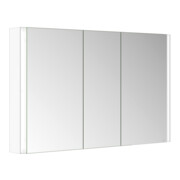Keuco Spiegelschrank 3-türig Somaris 120x71x12,7cm, Wandvorbau, weiß matt